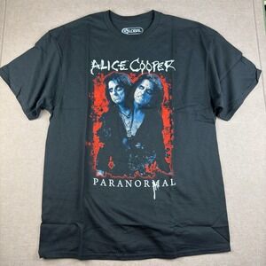 Alice‎ Cooper Paranormal Graphic Shirt Unisex XL Black Rock Band Music Tee